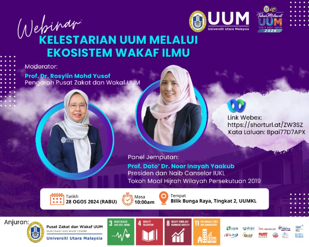 WEBINAR : KELESTARIAN UUM MELALUI EKOSISTEM WAKAF ILMU