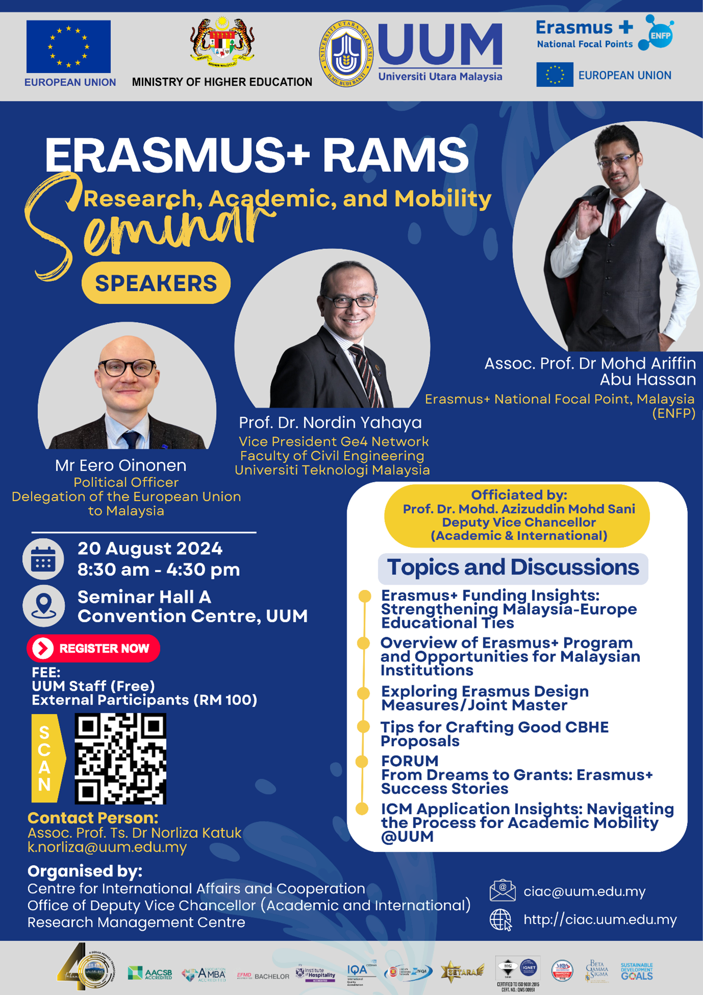 ERASMUS+ RESEARCH, ACADEMIC AND MOBILITY SEMINAR (RAMS)