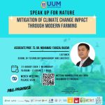 SPEAK UP FOR NATURE - MITIGATION OF CLIMATE CHANGE IMPACT THROUGH MODERN FARMING