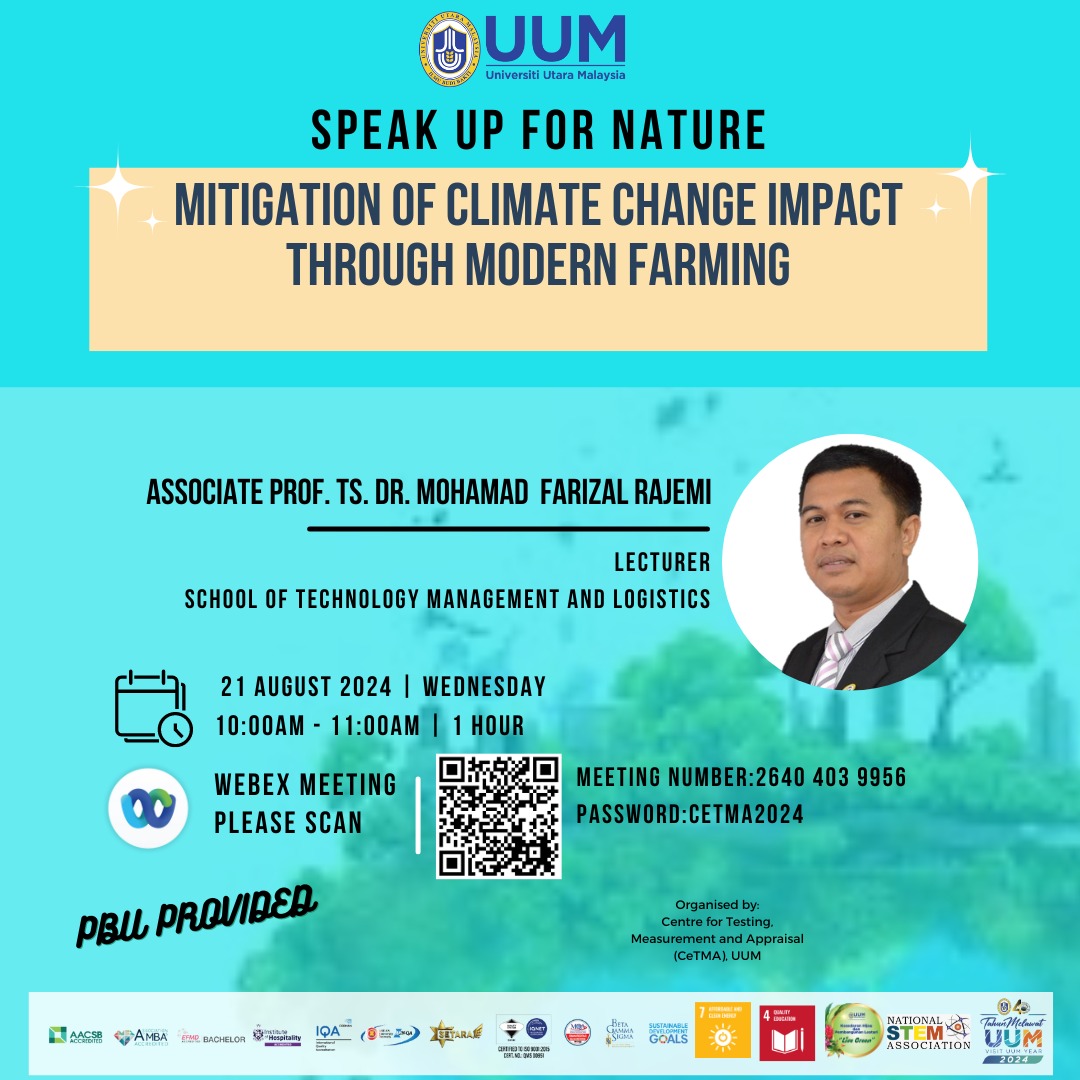 SPEAK UP FOR NATURE - MITIGATION OF CLIMATE CHANGE IMPACT THROUGH MODERN FARMING