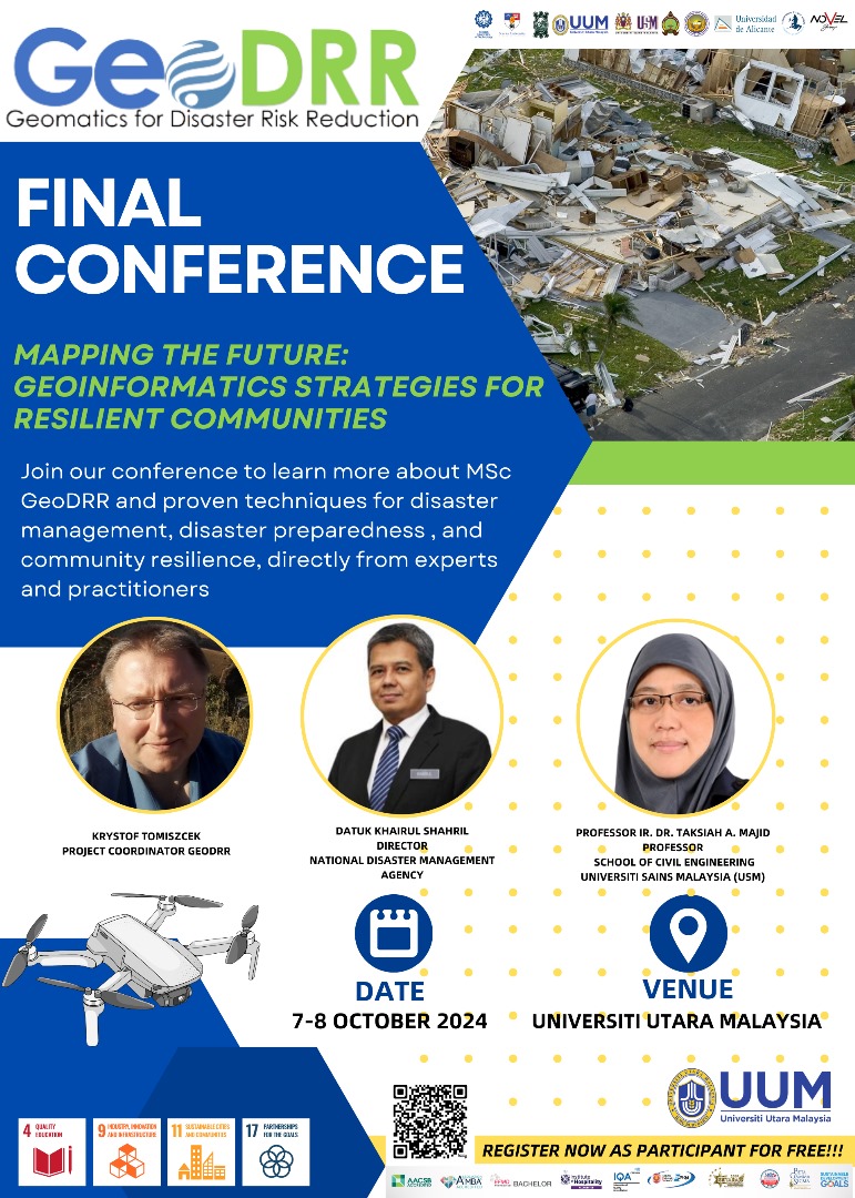 GEODRR FINAL CONFERENCE & PROJECT MEETING - MAPPING THE FUTURE: GEOINFORMATICS STRATEGIES FOR RESILIENT COMMUNITIES